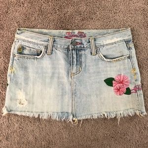 Miss Me Aloha Jean Denim Mini Skirt